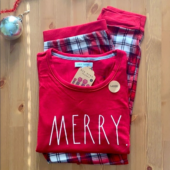 Rae Dunn Other - Rae Dunn MERRY Holiday Pajama Set NWT